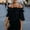 Black, variant on Off the Shoulder T Shirt Ruffle Sleeve Womens Casual Tops Vacation Resort Boho Shirt Work Tees Professional Blouses for Women Dressy Casual Blouse Ladies Boho Summer Tops V Neck Shirts Flowy Top