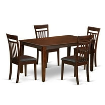 East West Furniture 5 Pc Dining room set for 4 set - Dining Table and 4 Dining Chairs