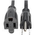 thumbnail image 2 of 6 Ft. Extension Cord, NEMA 5-15P to NEMA 5-15R - 13A, 120V, 16 AWG, Black, 2 of 2