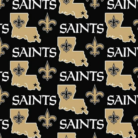 NFL New Orleans Saints Fleece Fabric - Walmart.com