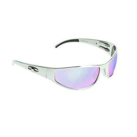 ICICLES B-HD-02-C Bagger Flat HD Road Lens Mirror Sunglass with Silver Frame