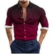 thumbnail image 2 of Blusa y camisa de manga larga con cuello vuelto para hombre, estilo casual, a la moda, con botones estampados, blusa de manga larga con cuello vuelto, camisetas de poliéster para hombre, 2 of 5