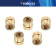 thumbnail image 3 of Wekity Knurled Insert Nuts, Female Thread Brass Embedment Nut M3x6mm H x 5mm OD Heat Set Insert Nut for Printing 3D Printer and More Projects 20Pcs-0621, 3 of 5