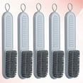 thumbnail image 7 of 5 Pcs Multipurpose Cleaning Brushes Household Clothes Washing Brushes Shoes Brushes with Long Handle for Home Travel (Grey), 7 of 7