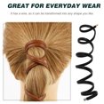 thumbnail image 4 of STOBOK 1Pc Brown PU Hair Tie with Adjustable Wire Creative Ponytail Holder for Stylish Hair Decoration, 4 of 5