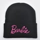 thumbnail image 1 of Gorro de punto con letras bordadas para otoño e invierno, bonito gorro rosa para mujer, gorro de lana cálido y resistente al viento para exteriores, 1 of 5