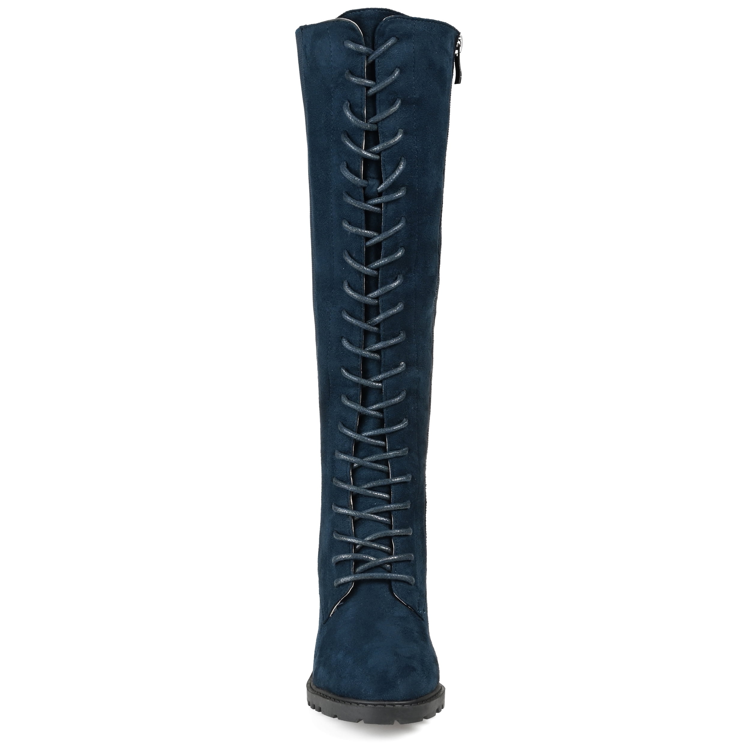Journee Womens Jenicca Stacked Heel Knee High Boots