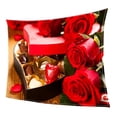 thumbnail image 1 of Manta de forro doble Happy Valentine, sofá cálido y acogedor Chocolate Zulema Manta de vellón de San Valentín, 1 of 8