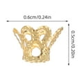 thumbnail image 2 of OUNONA 500Pcs Metal Flower Spacer Caps for DIY Jewelry Making Assorted Color Decorative Bead Caps for Necklaces, 2 of 8