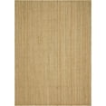 thumbnail image 1 of Unique Loom Braided Jute Collection Hand Woven Natural Fibers Natural/Beige Area Rug (10' 0 x 14' 0), 1 of 1