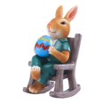 thumbnail image 1 of Bunny Sitting Rocking Chair Figurine Finely Designed Cute Appearance for Home Table Desktop Ornament, 1 of 10