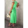 thumbnail image 3 of Vestido PRETTYGARDEN 2025 de satén sin mangas con cuello simulado Talla S, 3 of 8