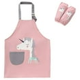 thumbnail image 1 of Tablier pour Enfants pour Garçons Filles avec Sangle Réglable Panting Bébé Enfant en Bas Âge Tabliers avec Manches de Poche Ensemble Imperméable à l'Eau, 1 of 8