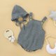 thumbnail image 3 of Worallymy Bebé Tejido Ropa Correa Chaleco Sombrero Conjunto Infan Mono Cap Gris 90cm Worallymy JD735813910, 3 of 6