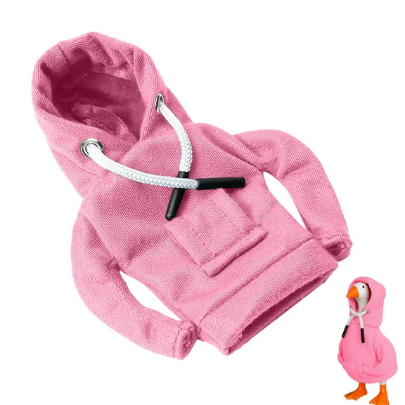 Desk Goose Outfits 7 Inch Mini Goose Hoodies, Tabletop Goose Clothes, Mini Porch Goose Accessory for Goose Statue, Funny Porch Gooses Decor