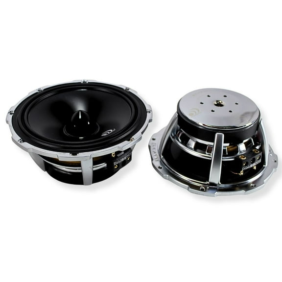 Pair of Massive Audio 6.5" 2-Ohm 150 Watts RMS Component Speakers