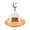 Gold 6.7", variant on Serving Dish with Acrylic Clear Dome, Golden Vintage Serving Platter Eid Mubarak Cake Tray Ramadan Serving Tray Dessert Plate for Home Party Cafe Wedding Dining Rooms 6.7"
