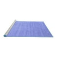 thumbnail image 2 of Ahgly Company Machine Washable Indoor Rectangle Solid Blue Modern Area Rugs, 5' x 8', 2 of 4