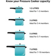 Hawkins Hard Anodized Pressure Cooker, 2-Liter, Contura Black