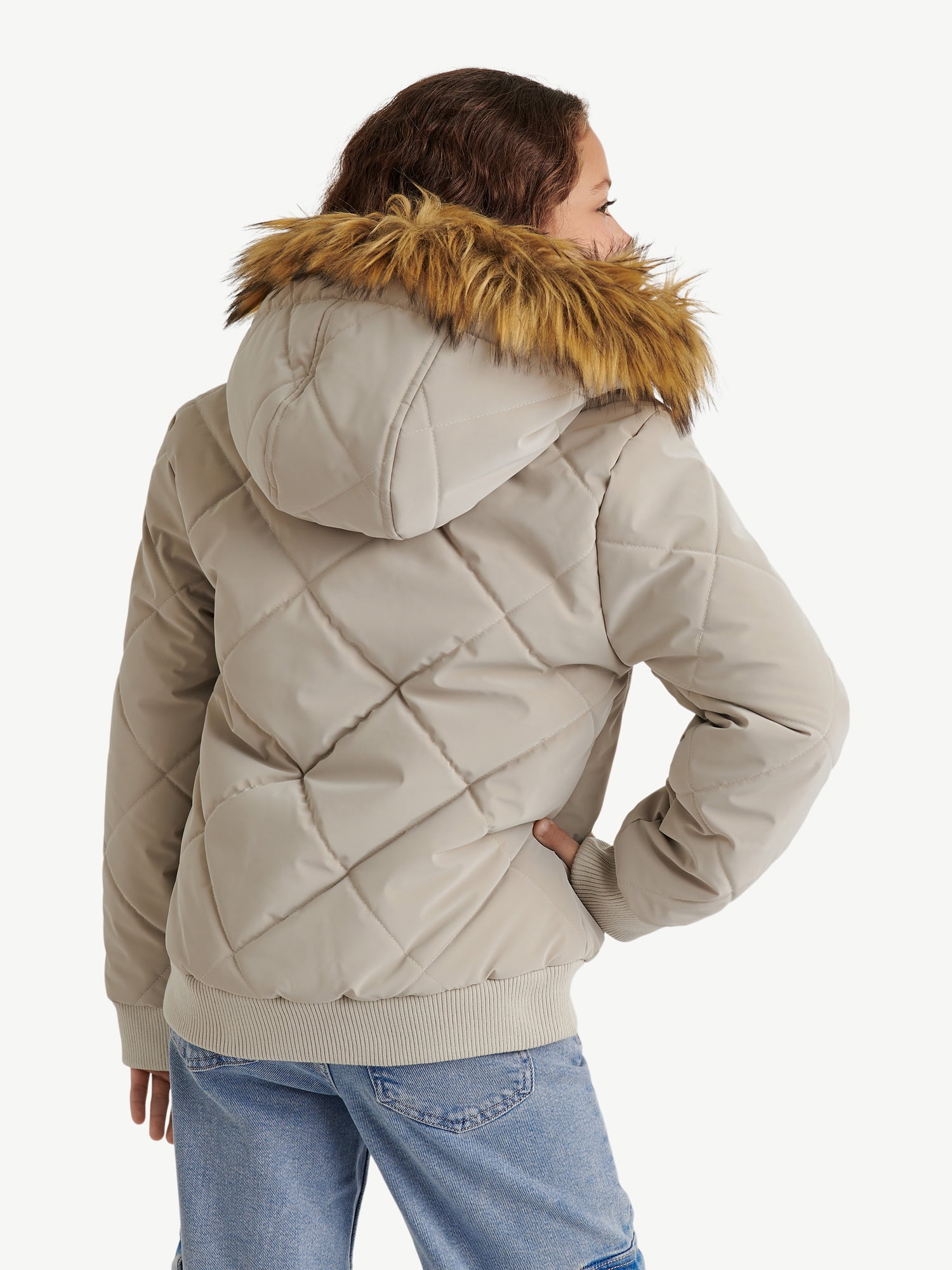 Justice Girl's Velvet Puffer Bomber, Sizes XS - XL