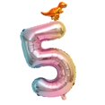 thumbnail image 4 of de papel de aluminio degradado de 32 pulgadas Números grandes 0-9 Decoraciones para de cumpleaños Globo de número grande de Cinco BLESIY Globo digital, 4 of 6