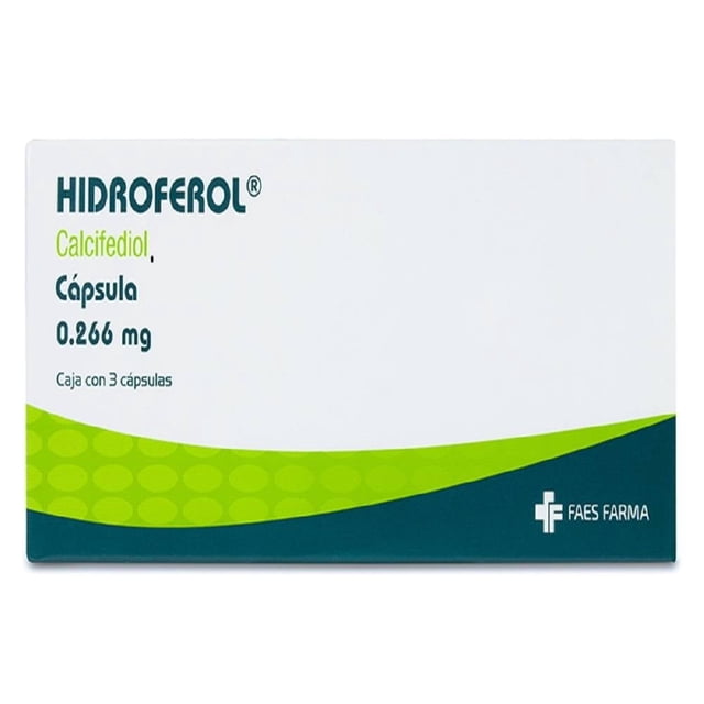 Hidroferol 3 cápsulas 0.266 mg