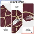 thumbnail image 6 of FORMRS Boys Pajama Pants with Pockets Size 11-12Y Kids Lounge Sleep Bottoms, Red Circles, 6 of 8