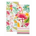 thumbnail image 3 of Celebrate Summer Together Pink Flamingo Kitchen Terry Cotton Towels 2-Pk., 3 of 4