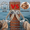 thumbnail image 3 of Mosquetón Quick Link Lsqurel M4 de acero inoxidable 304 en forma de D, 3 of 7