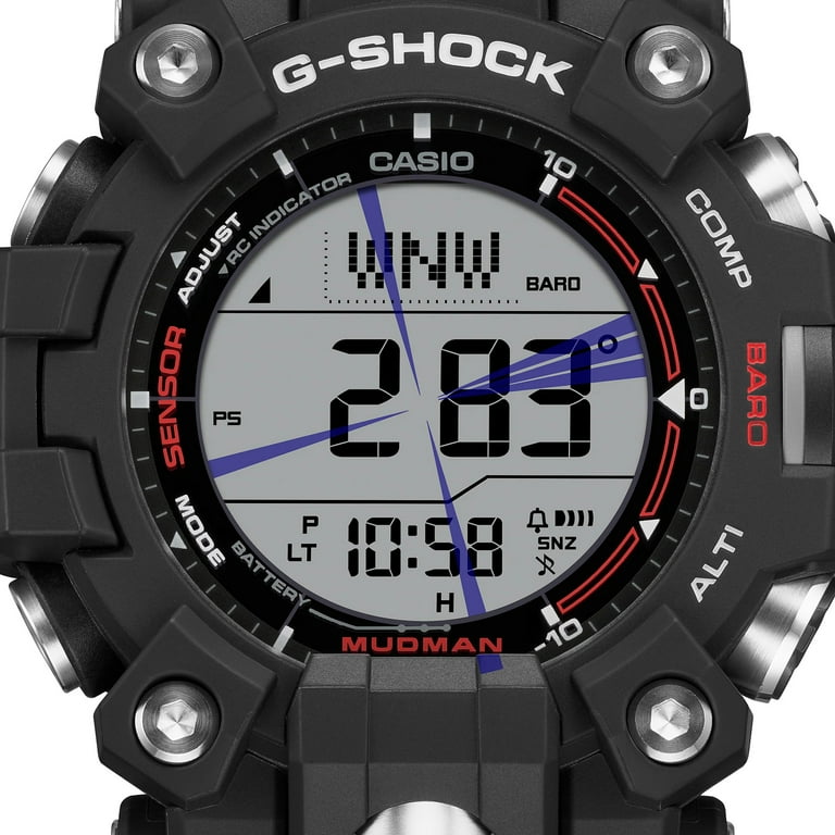 Casio G-Shock Mudman Triple-Sensor Solar Power Watch - Men's
