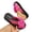Hot Pink, variant on Women Bow Flat Flip Flops Lightweight Eva Footbed Non Slip Spring Summer Beach Casual Shoes,Black