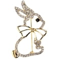 thumbnail image 1 of 2pcs Cartoon Brooches Pins Rabbit Brooches Bunny Shape Brooches Clothes Pins, 1 of 6