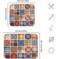 thumbnail image 3 of FREEAMG Dish Drying Mat Colorful Plaid Kitchen Dish Pads Super Absorbent Microfiber Dish Drying Rack Pads Safe Heat-resistant Kitchen Counter Mat,18x24 Inch, 3 of 7
