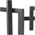 thumbnail image 4 of 13" x 7" Black Metal Abstract Square Arched Geometric Sculpture, by DecMode, 4 of 9