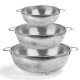 thumbnail image 1 of 3set Stainless Steel Colander , Microporous Colander Strainer for Drain Rinsing, 1 of 5