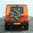 thumbnail image 6 of Gukieu Lilies Flowers Print Car Tire Cover, Adjustable Waterproof and Dustproof Tire Protection Cover, Suitable for SUV, Truck, Van-15 inch, 6 of 6