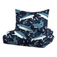thumbnail image 3 of Dream Factory Sharks Full 7 Piece Comforter Set, Printed Pattern, Polyester, Microfiber, Blue, Child, Unisex, 3 of 18
