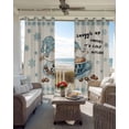 thumbnail image 6 of Blue Gnomes Kitchen Curtains Coffee Snowflake Winter Checkered Rustic Cafe Short Curtains for Bathroom Blackout Window Curtain Grommet Small Window Treatment Drapes for Bedroom Living Room 42"x45"x2, 6 of 9