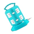 thumbnail image 2 of Compact Tower Power Strip with USB Ports, Overload Protection, and Portable Handle, 220V 10A, Ideal for Space-Saving and Safe Charging Solutions, 2 of 6