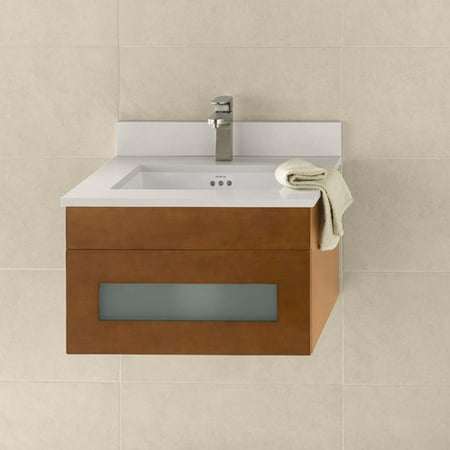 Ronbow Morrison 23 Wall Mount Bathroom Vanity Base Cabinet In Ronbow Morrison 23 Wall Mount Bathroom Vanity Base Cabinet In Cinnamon