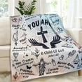 thumbnail image 2 of LHSHID Christian Gifts for Women Blanket Scripture Bible Verse Blanket Confirmation Baptism Gifts for Girl Religious Catholic Spiritual Gifts for Women 60x80in, 2 of 6