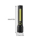 thumbnail image 2 of Linterna recargable por USB de aleación de aluminio | LED COB con zoom, haz potente para exteriores, camping, senderismo, luz de emergencia, 2 of 2