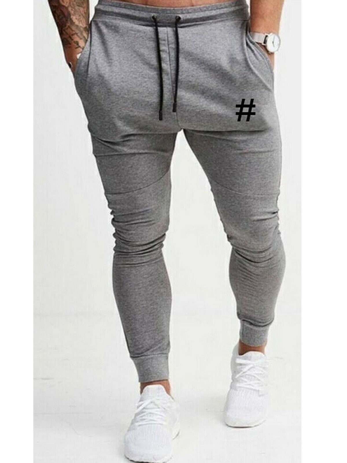 Longra Mens Trousers Men’s Boy’s Tracksuit Bottoms Sportswear Slim Fit Training Pants Running Casual Sport Pants