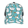thumbnail image 3 of Lsque Cartoon Funny Goose Printed Trucker Hat - Baseball Cap for Men Women - Breathable Mesh Side, Adjustable Fit - for Casual Wear, 3 of 7