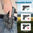 thumbnail image 4 of OWB Holster Compatible with Ruger Security 9 Standard, Fits Red Dot/Optics, Right Hand, 4 of 13