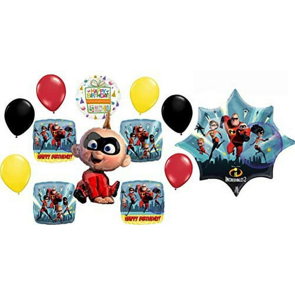 The Incredibles Party Supplies Jack Jack Birthday Balloon Bouquet Decorations