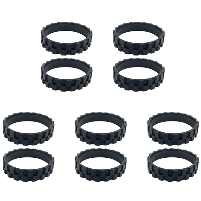 10 Piezas para S5 / T6 / T7 Accesorios Rueda para Caminar NeumáTico Reemplazo de Piel Robot Piezas de Aspiradora