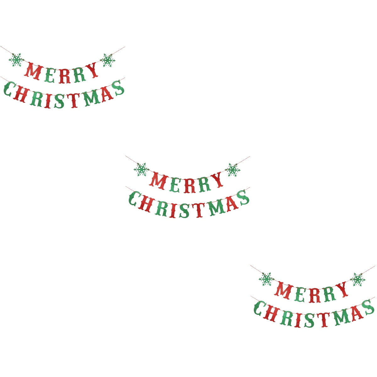 Frcolor Christmas Hanging Xmas Banner Party Bunting Holiday