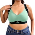 thumbnail image 2 of YanHoo Plus Size Bras for Women No Underwire Wireless Push Up Bra Full Coverage Supportive Seamless Bralettes Comfort Adjustable Everyday Bra, 2 of 8