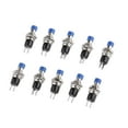 thumbnail image 5 of Interruptor momentáneo de botón Sunnimix 10pcs 2 pines azul, 5 of 5